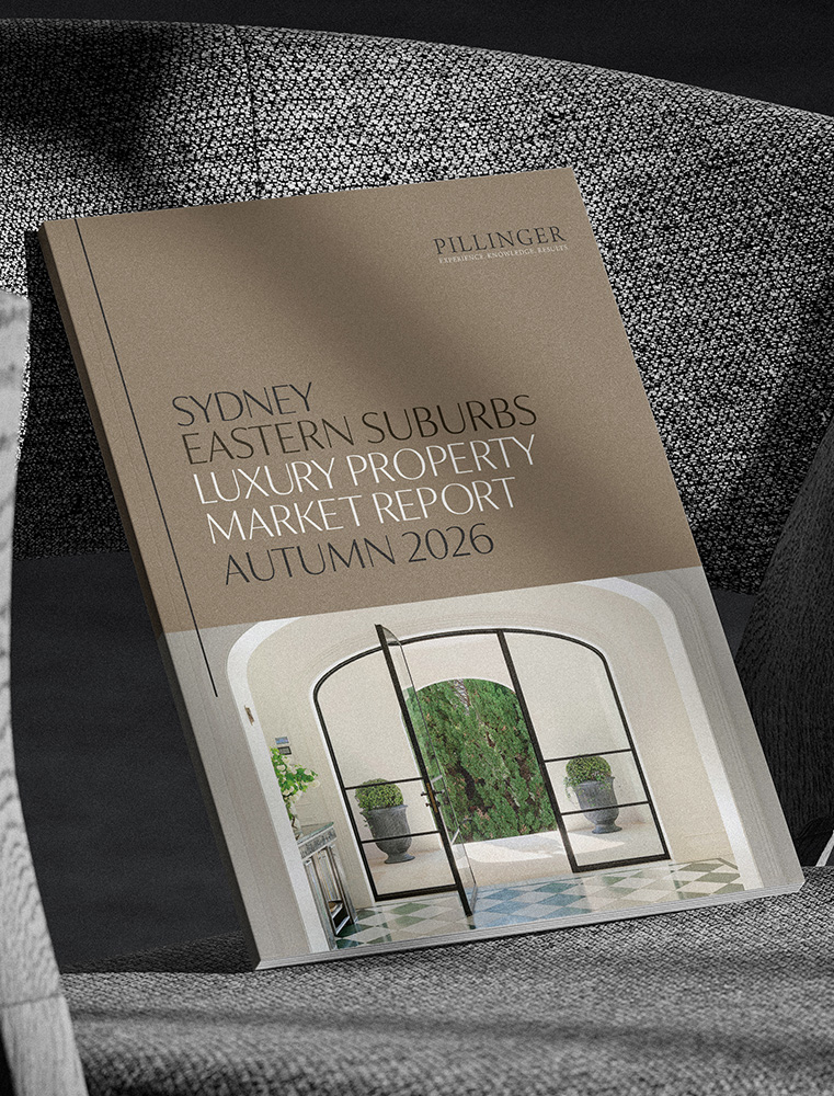 Picture of the Sydney Eastern Suburbs Luxury Market Report Autumn 2026 on a chair